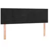 vidaXL Tête de lit à LED Noir 144x5x78/88 cm Velours