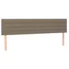 vidaXL Tête de lit à LED Taupe 180x5x78/88 cm Tissu
