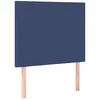 vidaXL Tête de lit à LED Bleu 100x5x118/128 cm Tissu