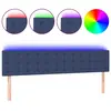 vidaXL Tête de lit à LED Bleu 180x5x78/88 cm Tissu