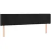 vidaXL Tête de lit à LED Noir 183x16x78/88 cm Velours