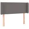 vidaXL Tête de lit à LED Gris 103x16x78/88 cm Similicuir