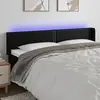 vidaXL Tête de lit à LED Noir 183x16x78/88 cm Similicuir