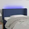 vidaXL Tête de lit à LED Bleu 93x16x78/88 cm Tissu