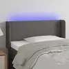 vidaXL Tête de lit à LED Gris 83x16x78/88 cm Similicuir