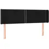 vidaXL Tête de lit à LED Noir 147x16x78/88 cm Velours