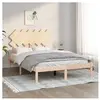 vidaXL Cadre de lit 120x190 cm Petit double Bois massif