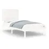 vidaXL Cadre de lit Blanc Bois de pin massif 100x200 cm