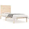 vidaXL Cadre de lit bois massif 90x190 cm simple