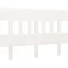 vidaXL Tête de lit Blanc 123,5x3x81 cm Bois massif de pin