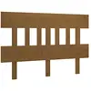 vidaXL Tête de lit Marron miel 123,5x3x81 cm Bois massif de pin