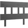 vidaXL Tête de lit Gris 103,5x3x81 cm Bois massif de pin