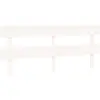 vidaXL Tête de lit Blanc 204x3x81 cm Bois massif de pin