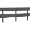 vidaXL Tête de lit Gris 204x3x81 cm Bois massif de pin