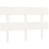 vidaXL Tête de lit Blanc 124x3x81 cm Bois massif de pin