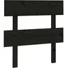 vidaXL Tête de lit Noir 103,5x3x81 cm Bois massif de pin