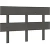 vidaXL Tête de lit Gris 138x3x81 cm Bois massif de pin