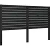vidaXL Tête de lit Noir 146x4x100 cm Bois massif de pin