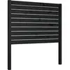 vidaXL Tête de lit Noir 96x4x100 cm Bois massif de pin