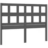 vidaXL Tête de lit Gris 185,5x4x100 cm Bois massif de pin