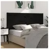 vidaXL Tête de lit Noir 126x4x100 cm Bois massif de pin