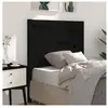 vidaXL Tête de lit Noir 96x4x100 cm Bois massif de pin