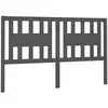 vidaXL Tête de lit Gris 166x4x100 cm Bois massif de pin