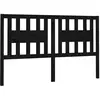 vidaXL Tête de lit Noir 206x4x100 cm Bois massif de pin