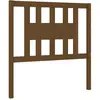vidaXL Tête de lit Marron miel 126x4x100 cm Bois massif de pin
