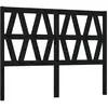 vidaXL Tête de lit Noir 166x4x100 cm Bois massif de pin