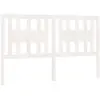 vidaXL Tête de lit Blanc 146x4x100 cm Bois massif de pin