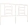 vidaXL Tête de lit Blanc 126x4x100 cm Bois massif de pin