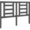 vidaXL Tête de lit Gris 126x4x100 cm Bois massif de pin