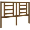 vidaXL Tête de lit Marron miel 126x4x100 cm Bois massif de pin