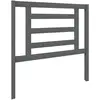 vidaXL Tête de lit Gris 96x4x100 cm Bois massif de pin