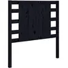 vidaXL Tête de lit Noir 96x4x100 cm Bois massif de pin