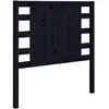 vidaXL Tête de lit Noir 81x4x100 cm Bois massif de pin