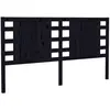 vidaXL Tête de lit Noir 206x4x100 cm Bois massif de pin