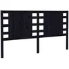 vidaXL Tête de lit Noir 126x4x100 cm Bois massif de pin