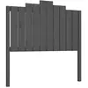 vidaXL Tête de lit Gris 106x4x110 cm Bois massif de pin