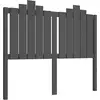 vidaXL Tête de lit Gris 126x4x110 cm Bois massif de pin