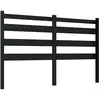 vidaXL Tête de lit Noir 166x4x100 cm Bois massif de pin
