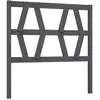 vidaXL Tête de lit Gris 106x4x100 cm Bois massif de pin