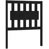 vidaXL Tête de lit Noir 80,5x4x100 cm Bois massif de pin