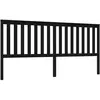 vidaXL Tête de lit Noir 206x6x101 cm Bois massif de pin