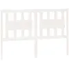 vidaXL Tête de lit Blanc 125,5x4x100 cm Bois massif de pin
