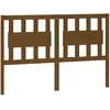 vidaXL Tête de lit Marron miel 125,5x4x100 cm Bois massif de pin