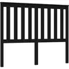vidaXL Tête de lit Noir 146x6x101 cm Bois massif de pin