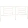 vidaXL Tête de lit Blanc 206x4x100 cm Bois de pin massif