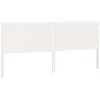 vidaXL Tête de lit Blanc 205,5x4x100 cm Bois massif de pin